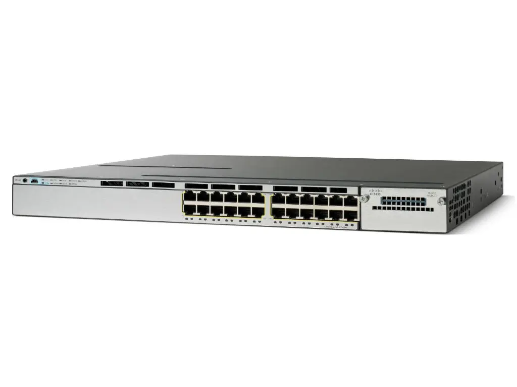 WS-C3750X-24P-E Cisco Catalyst PoE+ коммутатор 24 x GE RJ-45. IP Services WS-C3750X-24P-E Cisco Catalyst PoE+ коммутатор 24 x GE RJ-45. IP Services