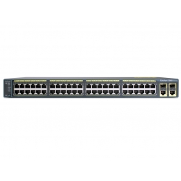 WS-C2960+48PST-L Cisco Catalyst PoE (48 PoE 370W) коммутатор 48 x FE, 2 x GE combo SFP, LAN Base