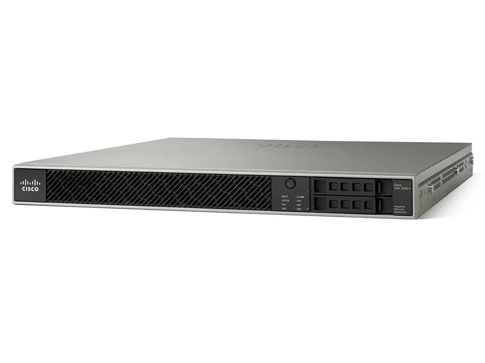ASA5555-FPWR-K8 Cisco ASA 5555-X FirePOWER межсетевой экран, 8 x GE RJ-45, 5000 IPSec VPN, 120Gb SSD