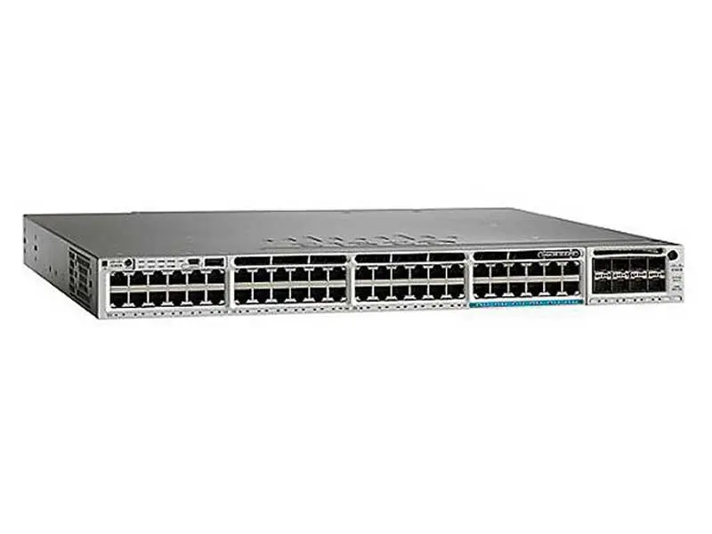 WS-C3850-12X48U-L Cisco Catalyst сетевой UPoE коммутатор на 48 x GE (630W), 12 x 10 GE, LAN Base
