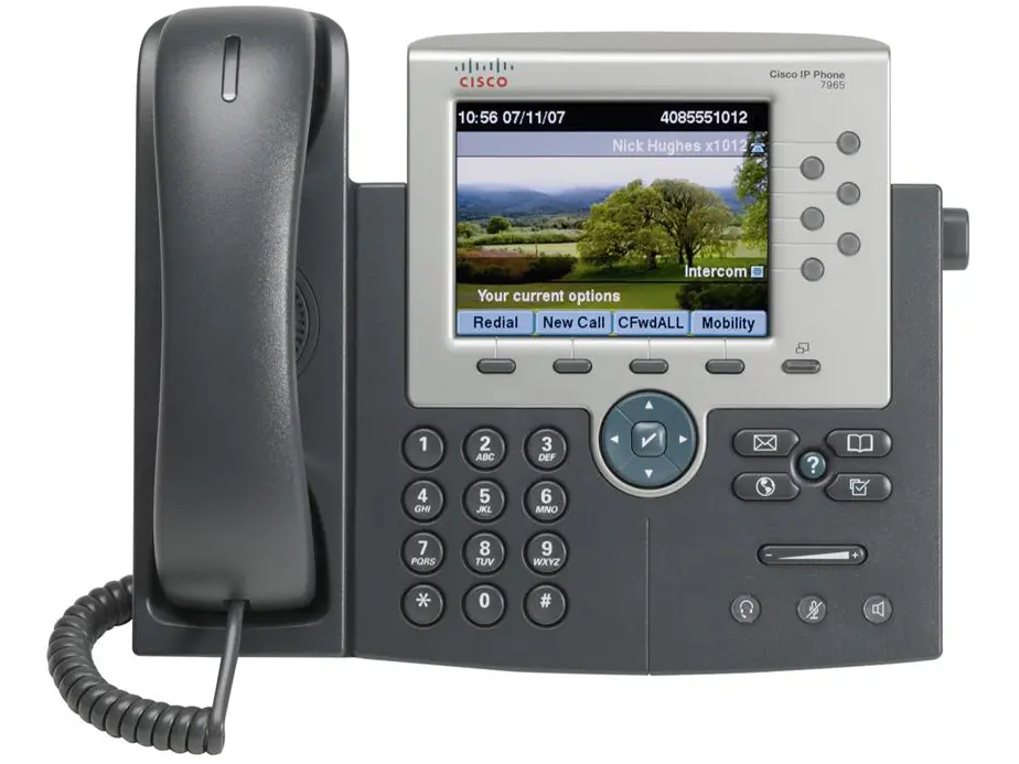 CP-7965G Cisco IP телефон, 6 линий SIP\SCCP, 2 x GE PoE, LCD 320х240 Color , гарнитура RJ-9