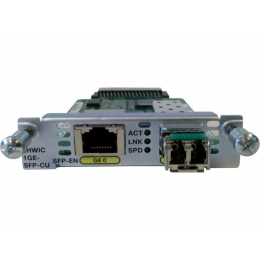 EHWIC-1GE-SFP-CU Cisco модуль EHWIC интерфейсный 1 x GE RJ-45 COMBO SFP