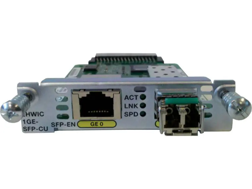 EHWIC-1GE-SFP-CU Cisco модуль EHWIC интерфейсный 1 x GE RJ-45 COMBO SFP