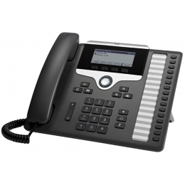 CP-7861-K9 Cisco IP телефон, 16 линий SIP, 2 x FE PoE, LCD 396x162 BW, гарнитура RJ-9