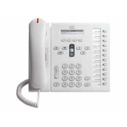 CP-6961-WL-K9 Cisco IP телефон, 12 линий SIP/SCCP, 2 x FE PoE, LCD 396x81 BW, гарнитура RJ-9