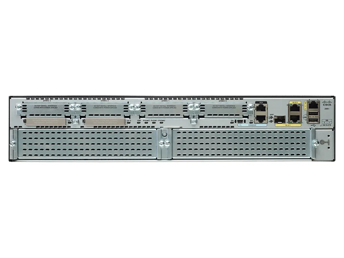 C2911-CME-SRST Cisco IP АТС до 50 IP телефонов 3 x GE, PVDM3-32, 4 x EHWIC, 1 x SM