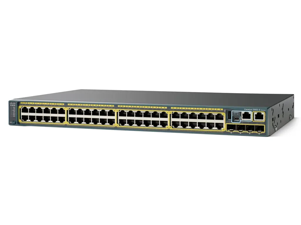 WS-C2960S-48LPS-L Cisco Catalyst PoE+ (370W) коммутатор 48 x GE RJ-45, 4 x SFP, LAN Base WS-C2960S-48LPS-L Cisco Catalyst PoE+ (370W) коммутатор 48 x GE RJ-45, 4 x SFP, LAN Base
