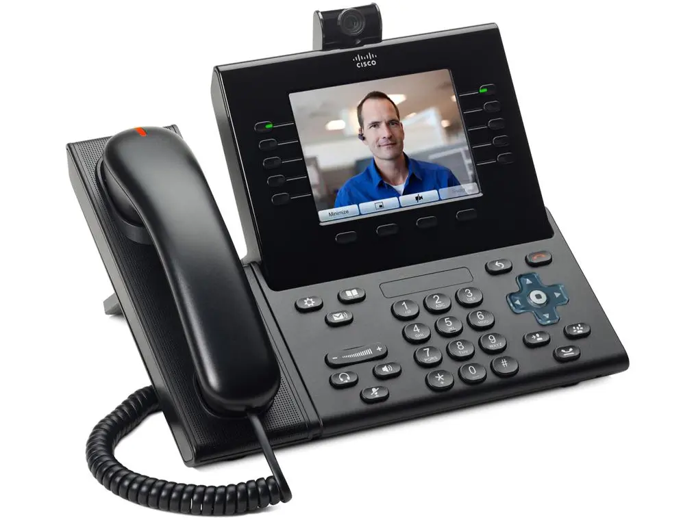 CP-9971-CL-CAM-K9 Cisco IP видеотелефон, 6 линий, 2 x GE RJ-45, Color LCD 640х480, SIP, PoE