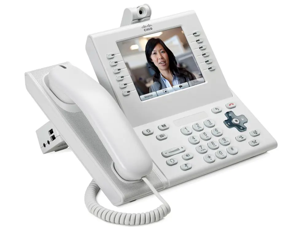 CP-9971-WL-CAM-K9 Cisco IP видеотелефон, 6 линий,  2 x GE RJ-45, Color LCD 640х480, SIP, PoE