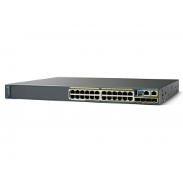 WS-C2960X-24PS-L Cisco Catalyst PoE+ (370W) коммутатор 24 x GE RJ-45, 4 x SFP, LAN Base