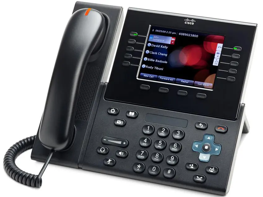 CP-8961-CBE-K9 Cisco IP телефон 5 линий SIP, 2 x GE PoE, Color LCD 640х480, 2 x USB