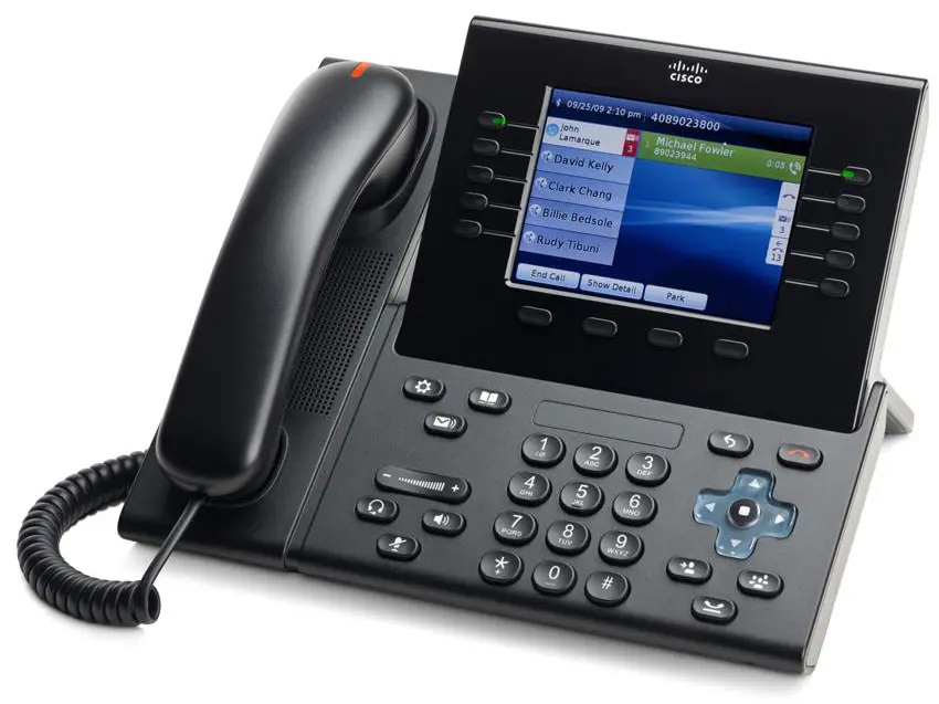 CP-8961-CBE-K9 Cisco IP телефон 5 линий SIP, 2 x GE PoE, Color LCD 640х480, 2 x USB