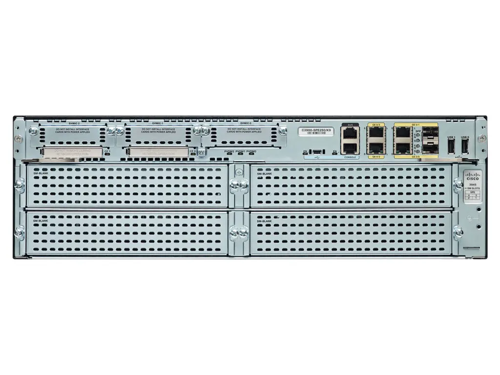 C3925E-CME-SRST Cisco IP АТС до 400 IP телефонов 4 x GE, 2 x SFP, PVDM3-64, 3 x EHWIC, 2 x SM C3925E-CME-SRST Cisco IP АТС до 400 IP телефонов 4 x GE, 2 x SFP, PVDM3-64, 3 x EHWIC, 2 x SM
