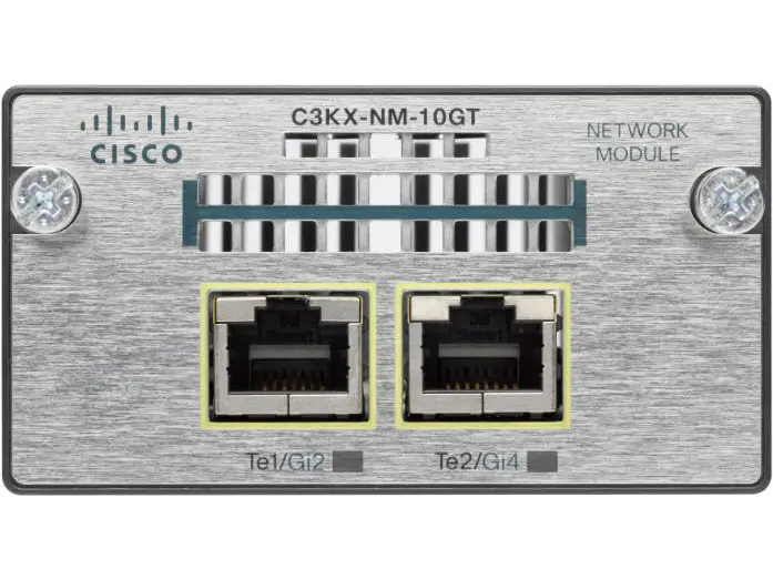 C3KX-NM-10GT Cisco модуль коммутаторов серии Cisco 3750X c 2 медными портами 10 Гбит/с