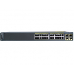 WS-C2960-24PC-S Cisco Catalyst PoE  (370W) коммутатор 24 x FE RJ-45,  2 x combo SFP/GE, LAN Lite