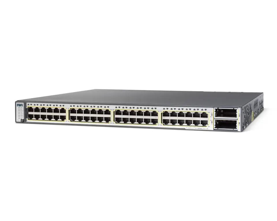 WS-C3750X-48U-S Cisco Catalyst сетевой коммутатор 48 x GE RJ-45, 3 уровня IP Base