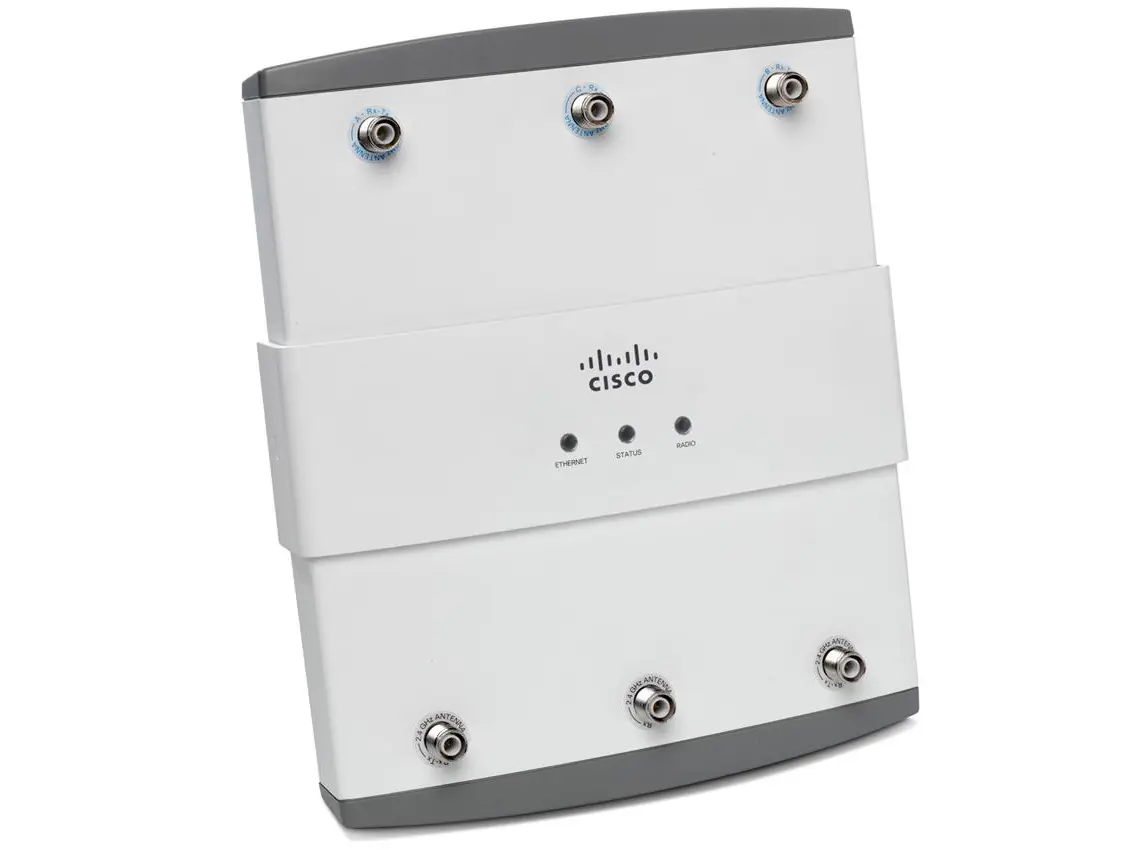 AIR-LAP1252G-A-K9 Cisco WIFI внутренняя точка с внешними антеннами 2.4/5 GHz, 802.11b/g/n AIR-LAP1252G-A-K9 Cisco WIFI внутренняя точка с внешними антеннами 2.4/5 GHz, 802.11b/g/n