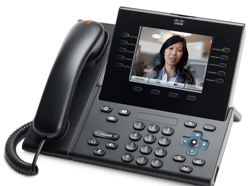 CP-9951-C-K9 Cisco IP видеотелефон, 5 линий, 2 x GE RJ-45, Color LCD 640х480, SIP, PoE