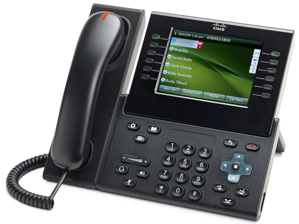 CP-9971-C-K9 Cisco IP видеотелефон, 6 линий, 2 x GE RJ-45, Color LCD 640х480, SIP, PoE CP-9971-C-K9 Cisco IP видеотелефон, 6 линий, 2 x GE RJ-45, Color LCD 640х480, SIP, PoE