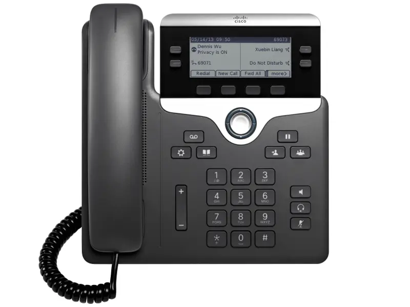CP-7841-K9 Cisco IP телефон, 4 линии SIP, 2 x GE PoE, LCD 396x162 BW, гарнитура RJ-9 CP-7841-K9 Cisco IP телефон, 4 линии SIP, 2 x GE PoE, LCD 396x162 BW, гарнитура RJ-9