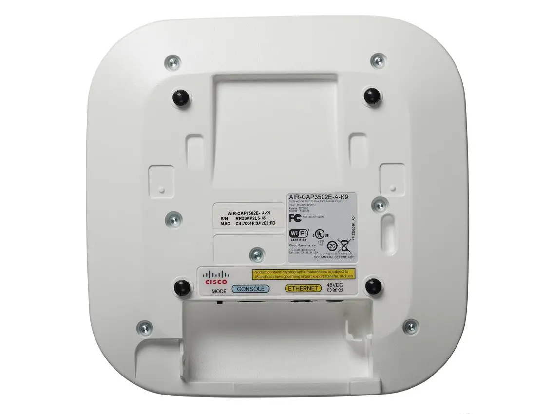 AIR-CAP3501E-E-K9 Cisco WIFI внутренняя точка с внешними антеннами 2.4/5 GHz, 802.11b/g/n