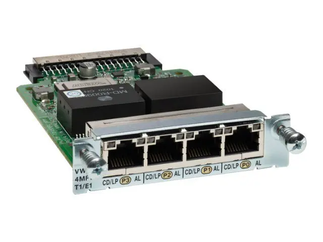 VWIC3-4MFT-T1/E1 Cisco модуль VWIC3 голосовой 4 x T1/E1 G.704 RJ-45