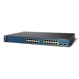 WS-C3560V2-24PS-E Cisco Catalyst PoE коммутатор 24 x FE RJ-45, 2 x SFP. IP Base
