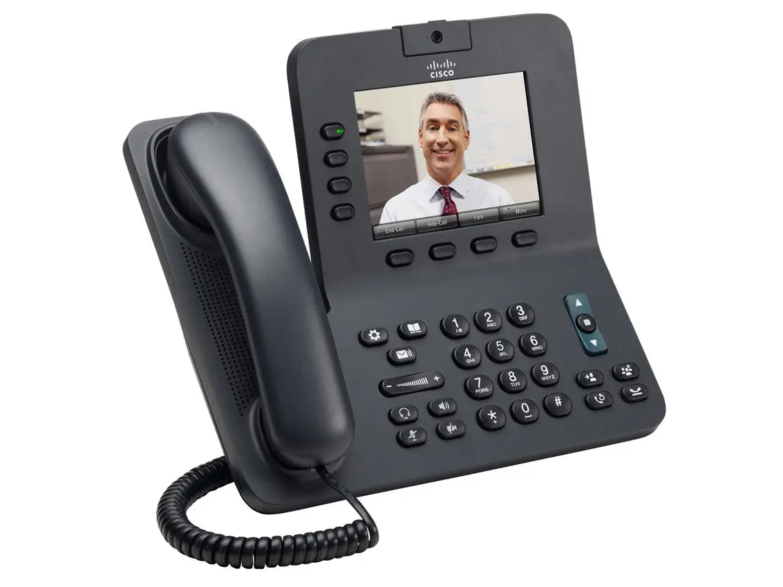 CP-8941-K9 Cisco IP видеотелефон, 4 линии, 2 x FE RJ-45, Color LCD 640х480, гарнитура RJ-9, SCCP CP-8941-K9 Cisco IP видеотелефон, 4 линии, 2 x FE RJ-45, Color LCD 640х480, гарнитура RJ-9, SCCP