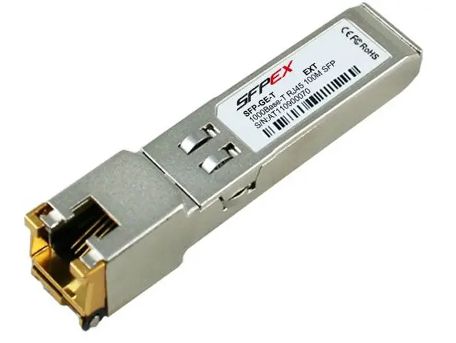 SFP-GE-T Cisco медный SFP трансивер 1000BASE-T (GE RJ-45 до 100 м)