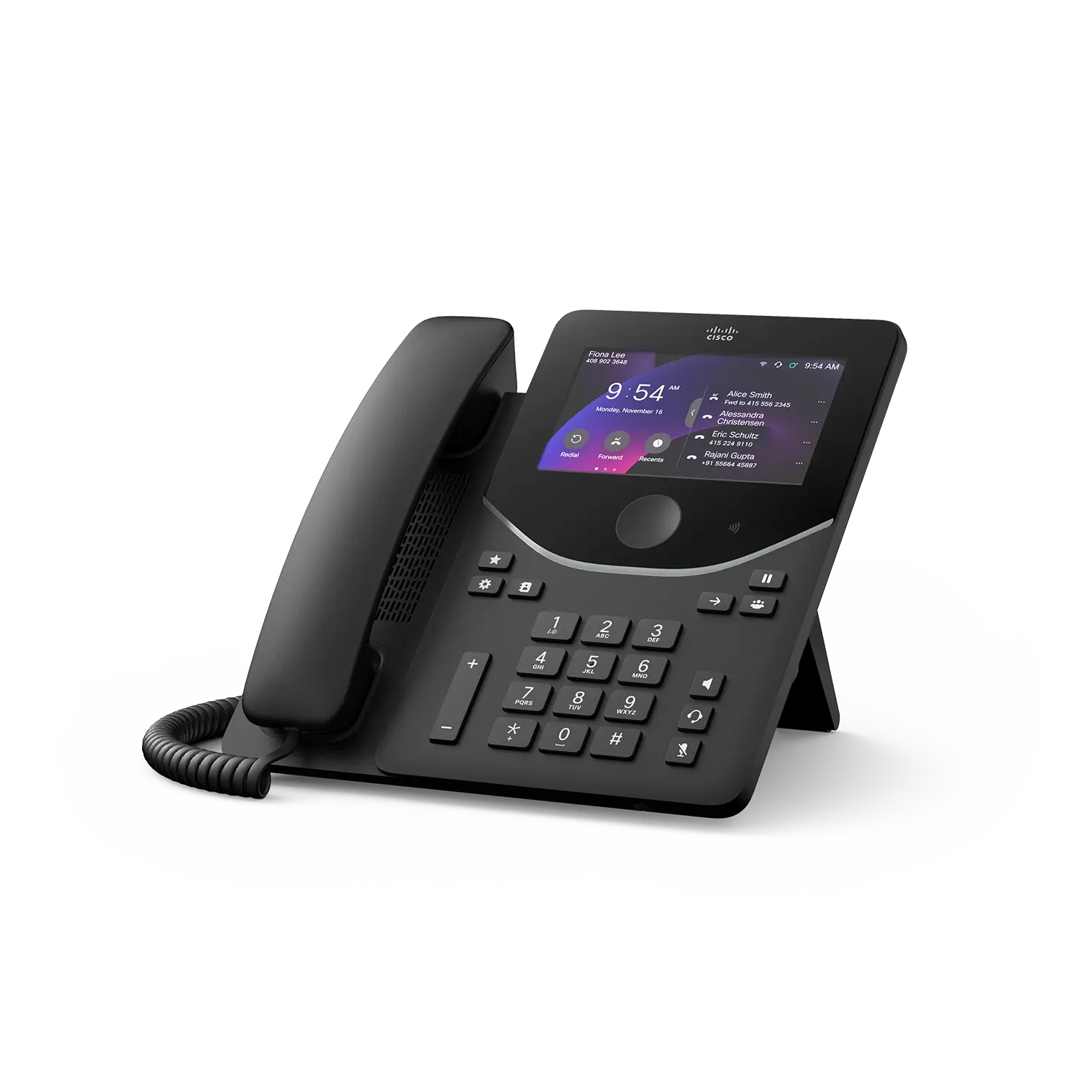 IP-телефон Cisco Desk Phone 9871 DP-9871-K9, дисплей сенсорный 5″, 1280 × 720, 2 порта Ethernet Gigabit, PoE, Cisco PhoneOS IP-телефон Cisco Desk Phone 9871 DP-9871-K9, дисплей сенсорный 5″, 1280 × 720, 2 порта Ethernet Gigabit, PoE, Cisco PhoneOS