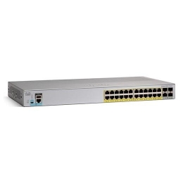 Коммутатор Cisco Catalyst 2960L, 24xGE (PoE), 4xSFP+, LAN Lite WS-C2960L-24PQ-LL