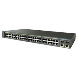 Коммутатор Cisco Catalyst, 48 x FE (PoE), 2 x GE, 2 x SFP, LAN Base WS-C2960-48PST-L