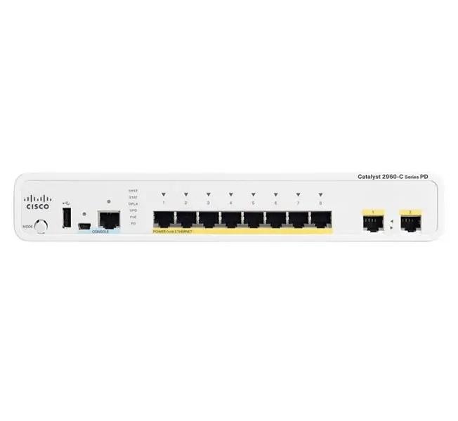 Коммутатор Cisco Catalyst, 8 x FE (PoE), 2 x GE/SFP, LAN Base WS-C2960C-8PC-L