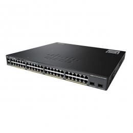 Коммутатор Cisco Catalyst, 48 x GE (PoE), 4 x 1G SFP, LAN Base WS-C2960X-48FPS-L