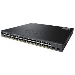 Коммутатор Cisco Catalyst, 48 x GE (PoE), 2 x SFP+, LAN Base WS-C2960X-48FPD-L