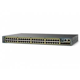 Коммутатор Cisco Catalyst, 48 x GE, 4 x SFP, LAN Base WS-C2960RX-48TS-L