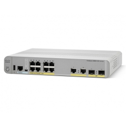 Коммутатор Cisco Catalyst, 8 x GE (PoE+), 2 x GE, 2 x SFP, LAN Base WS-C2960CX-8PC-L