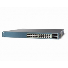 Коммутатор Cisco Catalyst, 24 x GE, 2 x 10GE(X2), 265W DC, IP Base WS-C3560E-24TD-SD