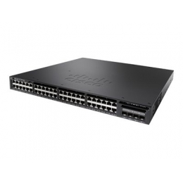Коммутатор Cisco Catalyst, 48 x GE (24 x PoE+), 4 x 1G SFP, IP Services WS-C3650-48PS-E
