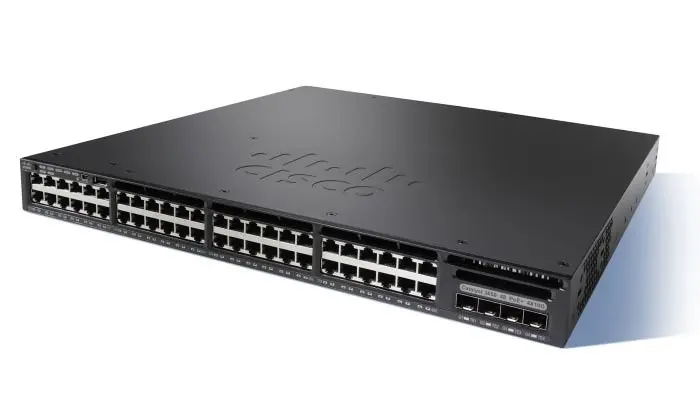 Коммутатор Cisco Catalyst, 48 x GE (PoE), 4 x SFP, 5 AP, IP Base WS-C3650-48PWS-S