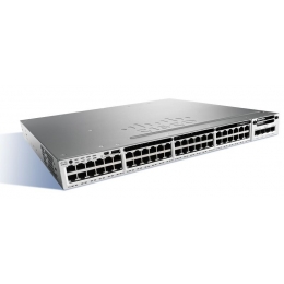 Коммутатор Cisco Catalyst, 48 x GE (PoE+), LAN Base WS-C3850-48P-L