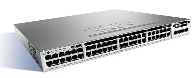 Коммутатор Cisco Catalyst, 48 x GE, 5 AP, IP Base WS-C3850-48PW-S