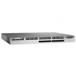 Коммутатор Cisco Catalyst, 48 xGE (12 mGig+36 Gig) UPoE, LAN Base WS-C3850-12X48U-L