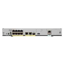 WiFi маршрутизатор Cisco, WAN 1xGE, 1xSFP combo, LAN 8xGE C1111-8PWR