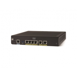 Маршрутизатор Cisco C927, WAN 1X1 ГБ/С, ADSL2/VDSL2+: 1X VA-DSL (Annex A), 1XLTE, LAN 4X 1 ГБ/С, USB 2.0 C927-4PLTEAU