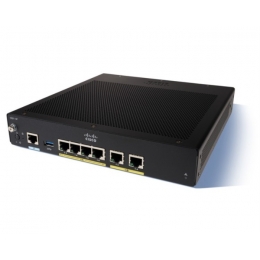 Маршрутизатор Cisco C927, WAN 1x 1 Гб/с, 1x VADSL, (Annex A), LAN 4x 1 Гб/с C927-4P