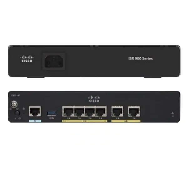 Маршрутизатор Cisco C927 WAN 1x 1 Гб/с, 1x VADSL, (Annex М), LAN 4x 1 Гб/с C927-4PM Маршрутизатор Cisco C927 WAN 1x 1 Гб/с, 1x VADSL, (Annex М), LAN 4x 1 Гб/с C927-4PM