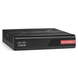 Межсетевой экран Cisco, 8 x GE, 50 IPSec, WiFi, 3DES/AES, SW ASA5506W-FPWR-BUN