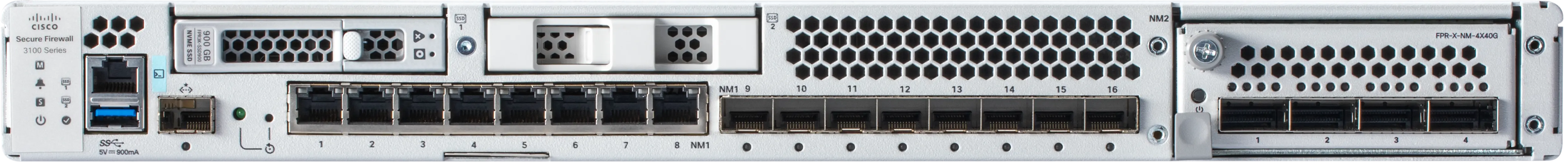 Cisco Secure Firewall 3105 межсетевой экран, FW + AVC + IPS 10 Гбит/с, 8 x RJ45, 8 x 1/10G SFP+
