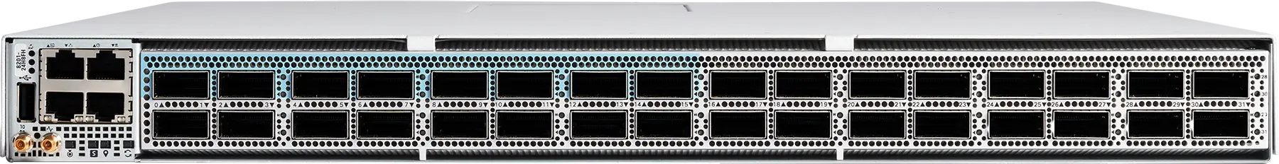 Cisco 8201-24H8FH маршрутизатор, 8 QSFP56-DD 400GbE + 24 QSFP28 100GbE, Ethernet